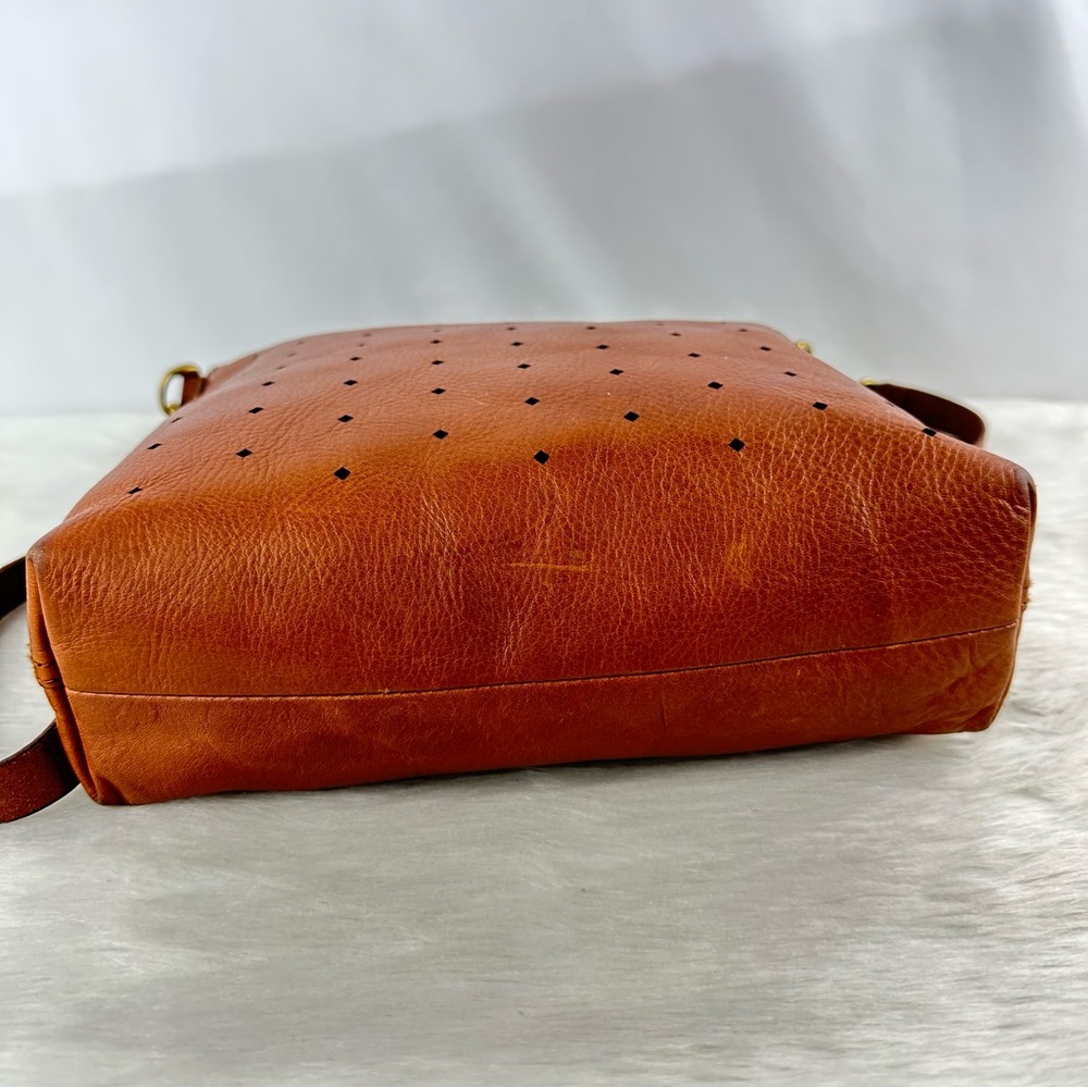 Madewell Brown Perforated Crossbody Bag - Picture 4 of 16